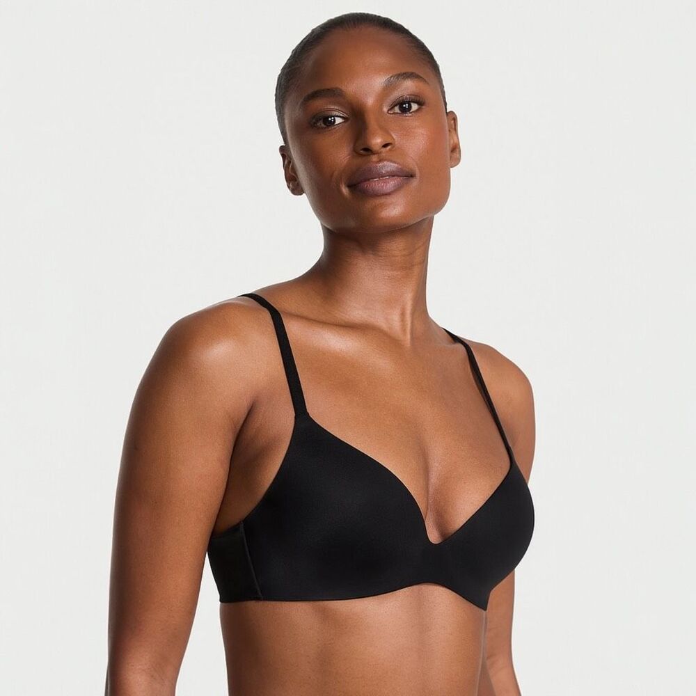 Victoria’s Secret Incredible Demi Bra 32C‎ Black Lined Underwire Adjustable